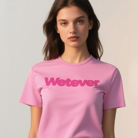 T-shirt Wetever pink bubble